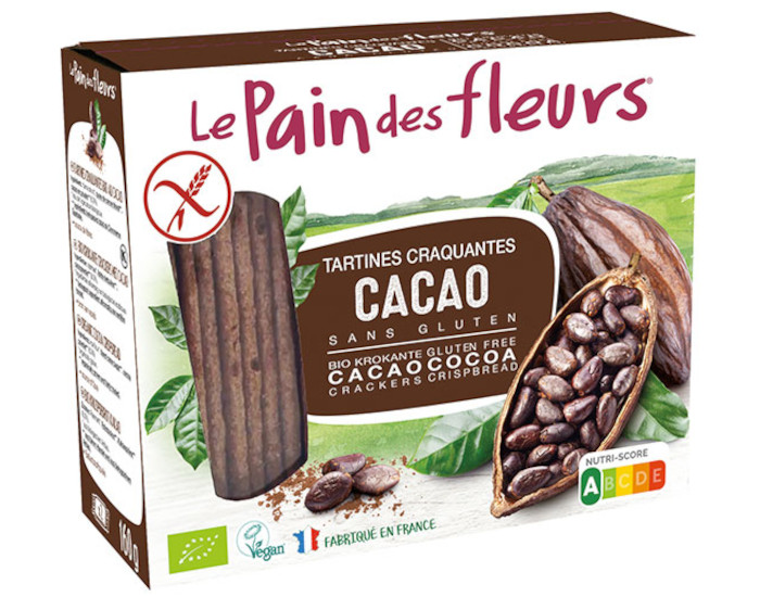 LE PAIN DES FLEURS Tartines Craquantes au Cacao - 150 g