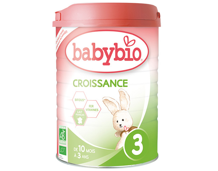 BABYBIO Pack x6 Croissance - De 10 mois  3 ans - 900 g