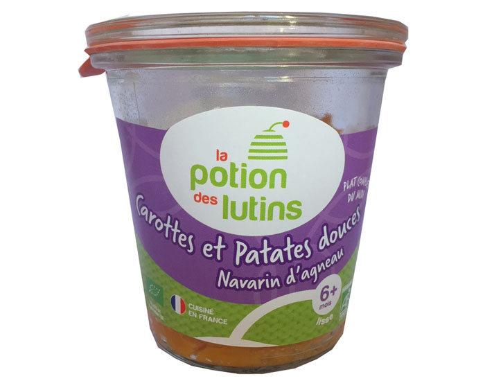 LA POTION DES LUTINS Petits Pots Carottes et Patates Douces - Navarin d'Agneau