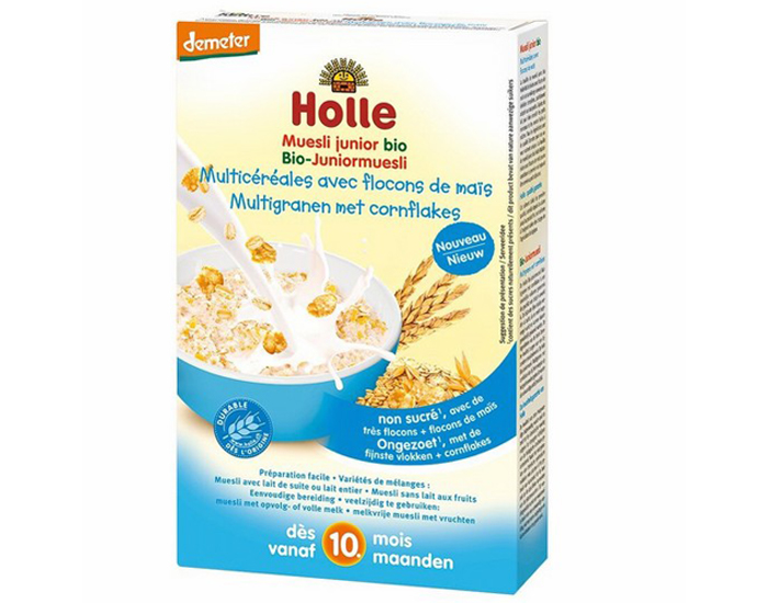 HOLLE Muesli Junior Multi-Crales Cornflakes - 250 g - Ds 10 mois