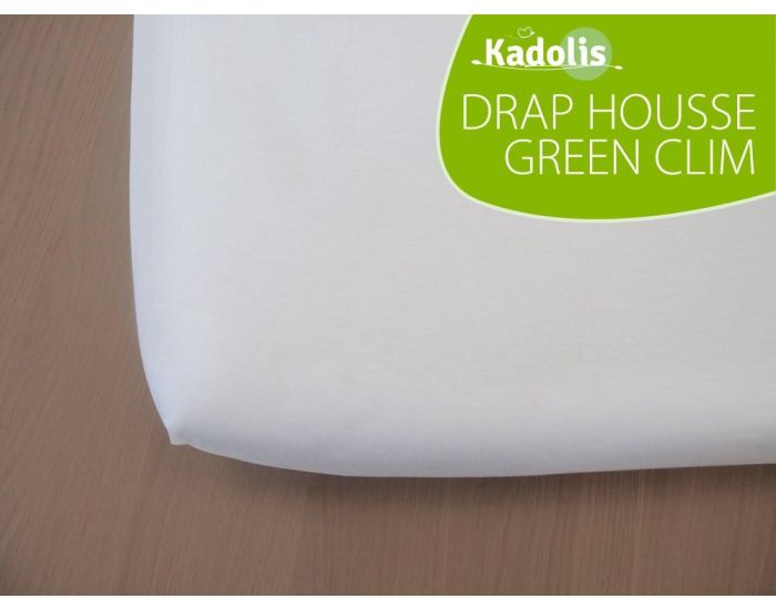 KADOLIS Drap housse Green Clim 90x200cm- coloris au choix