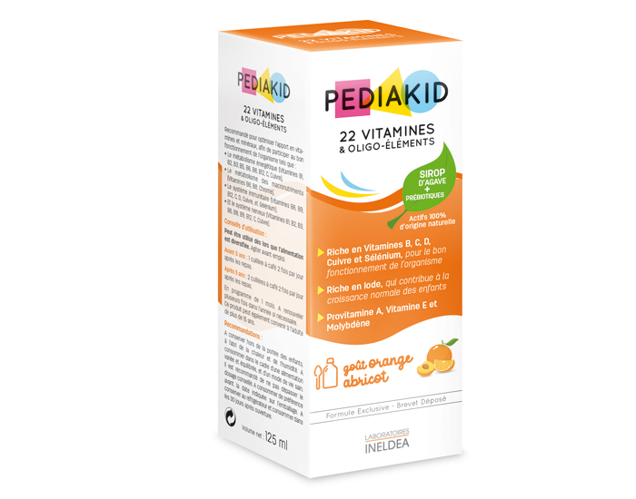 PEDIAKID 22 Vitamines et Oligo-lments - Ds 6 mois 125 ml