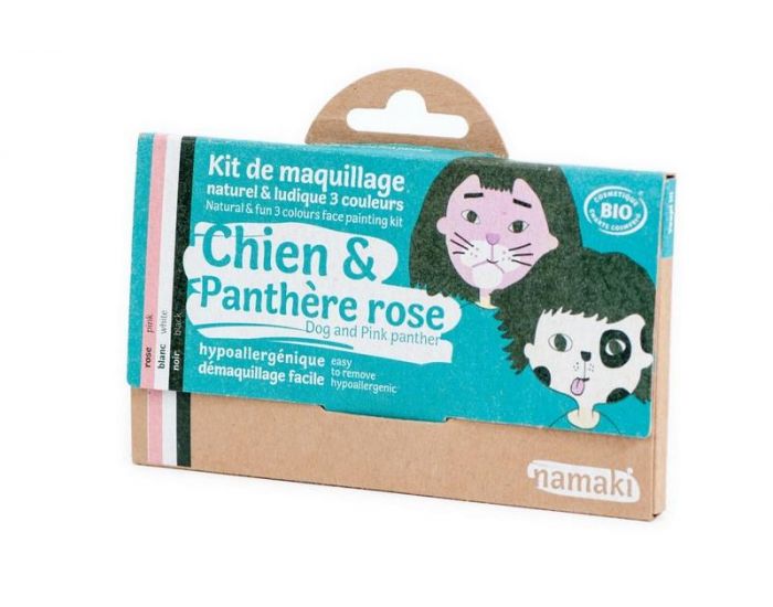 NAMAKI Kit de Maquillage 3 couleurs - Chien et Panthre rose