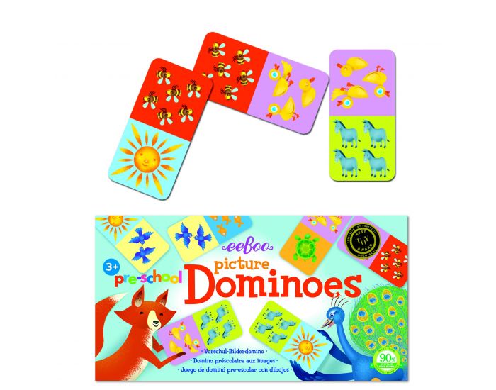 EEBOO Jeu Domino Images - Ds 3 ans