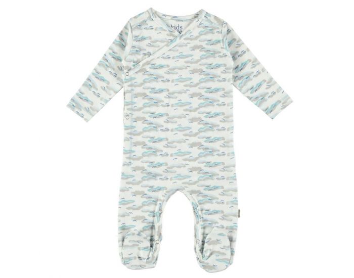 KIDSCASE Pyjama Bb Bio Crois - Nuages Bleu