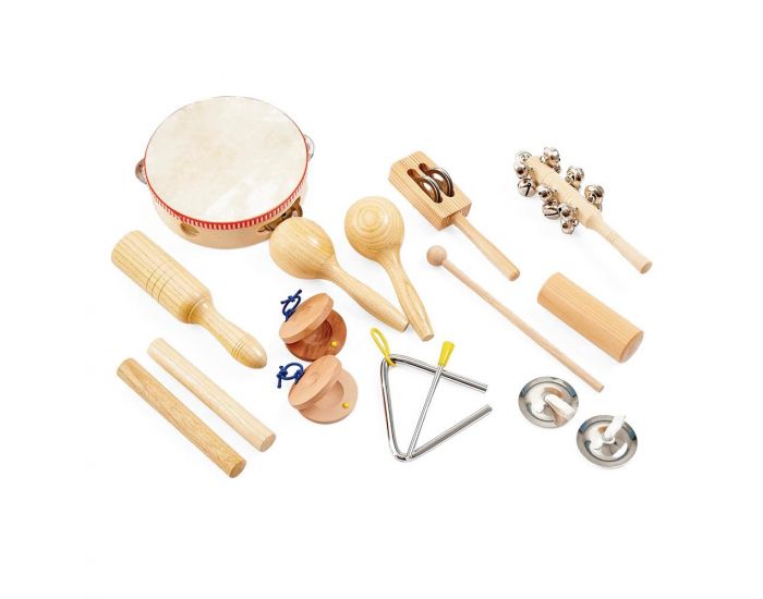 TICKIT Set de 10 Instruments de Percussion - Ds 3 ans