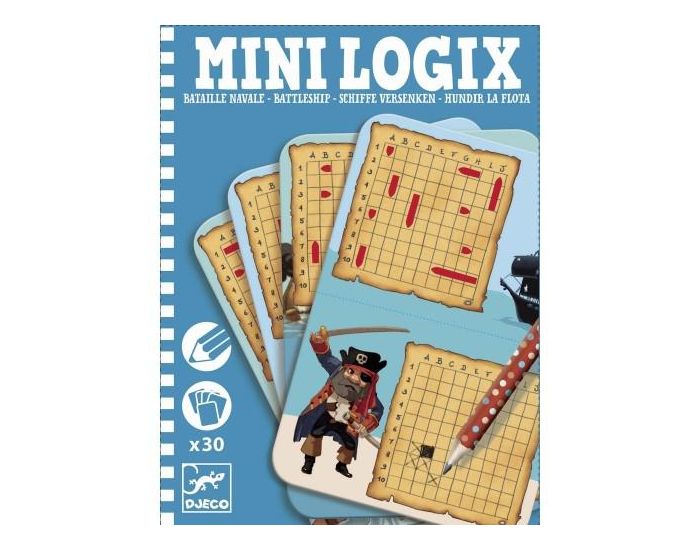 DJECO Mini Logix bataille navale - Ds 6 ans