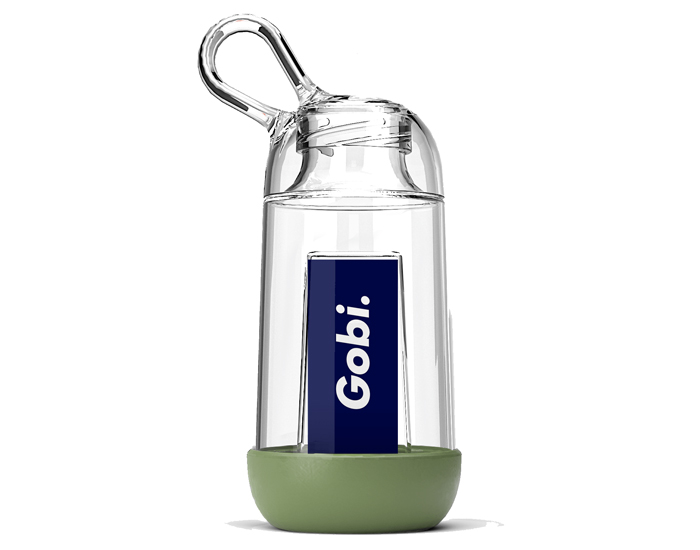 MINI GOBI Gourde Personnalisable Made in France en Tritan - Vert Olive - 25 cl