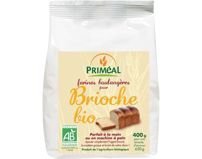 PRIMEAL Farine Boulangre pour Brioche Bio - 400 g