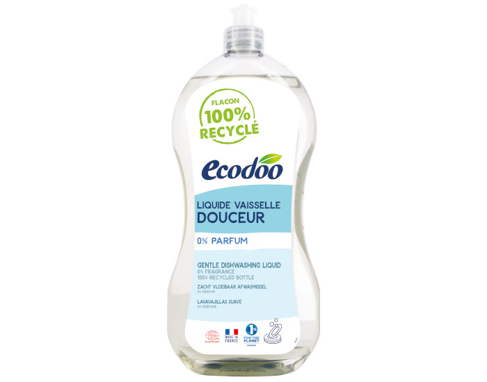 ECODOO Liquide Vaisselle Douceur 0% Parfum - 1L