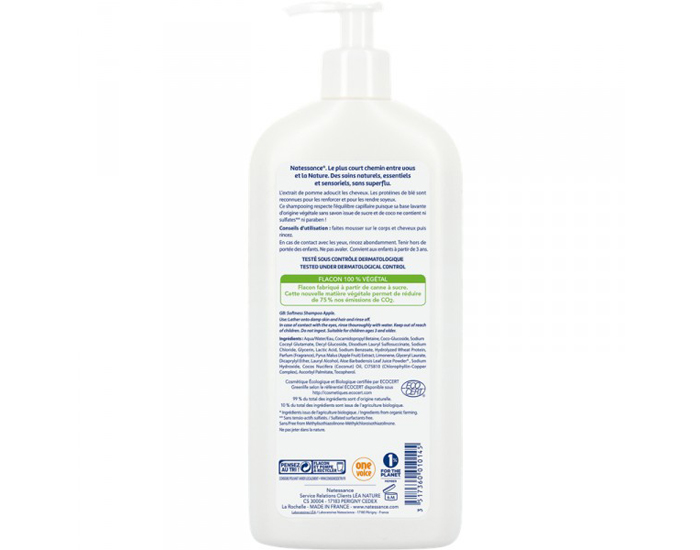NATESSANCE Shampooing Douceur Kids Pomme - 500 ml  (1)
