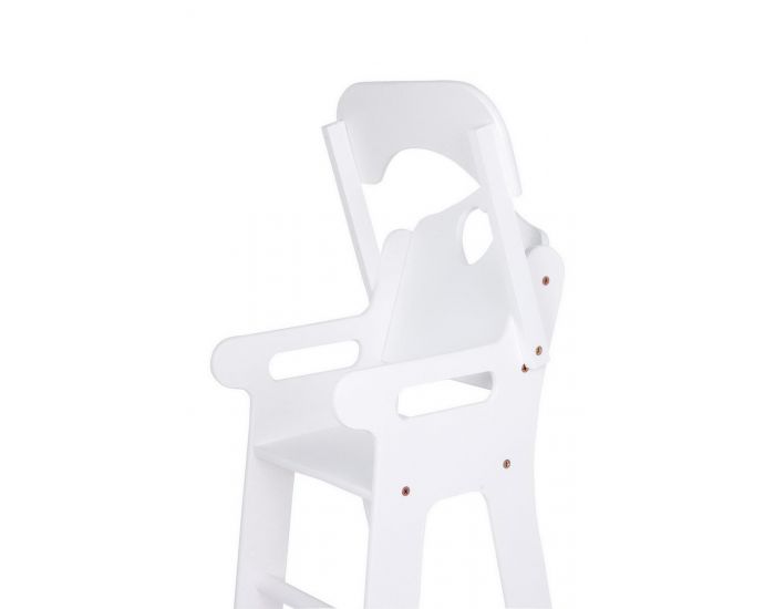 SMALL FOOT COMPANY Chaise haute coeur blanche - Ds 2 ans (1)