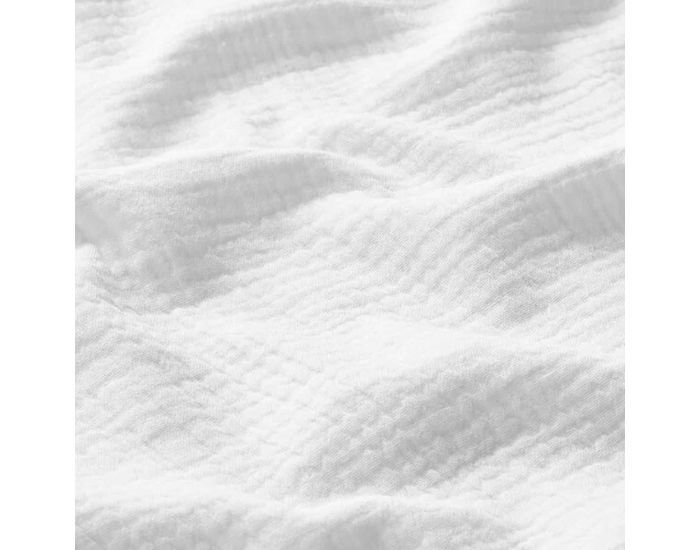 CRAFT LOOM Coupon de Tissu en Double Gaze de Coton - Tailles Sur-mesure - Blanc (1)