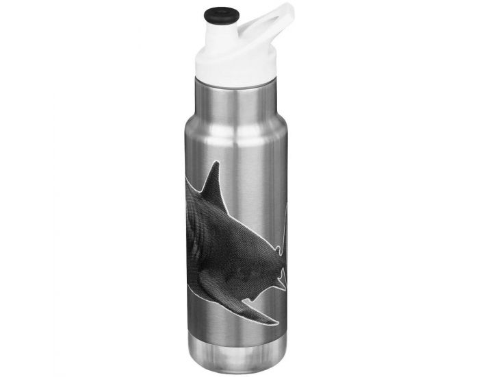 KLEAN KANTEEN Gourde Inox Isotherme - Bouchon Sport - Mr Shark - 355 ml (1)