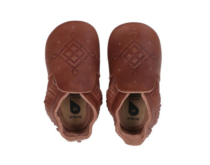 BOBUX Chaussons Bb Soft Soles en cuir - Mocassin Toffee (1)