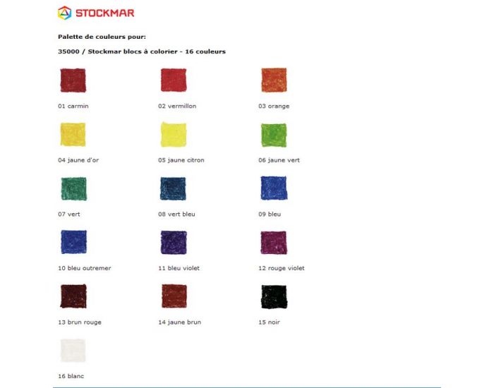 STOCKMAR Blocs en Cire d'Abeille  Colorier - 16 couleurs - Ds 3 ans (1)