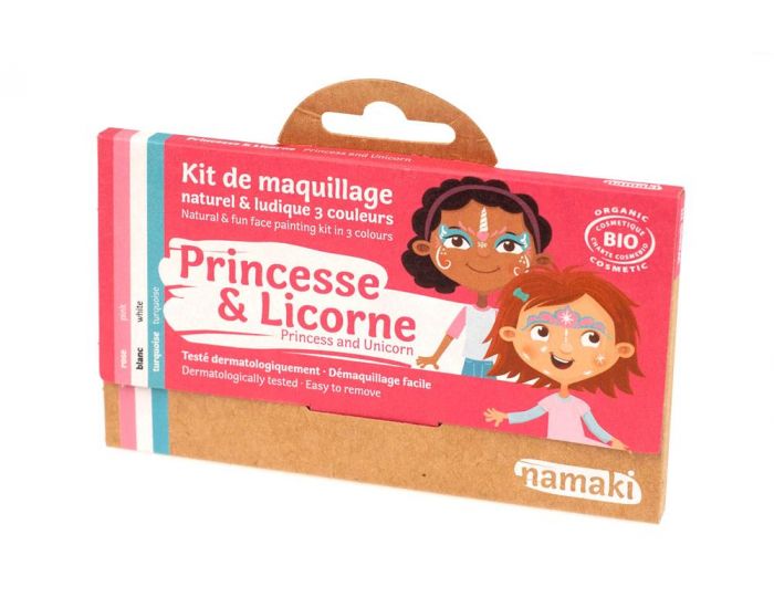 NAMAKI Kit de Maquillage 3 Couleurs - Princesse et Licorne - Ds 3 ans (4)