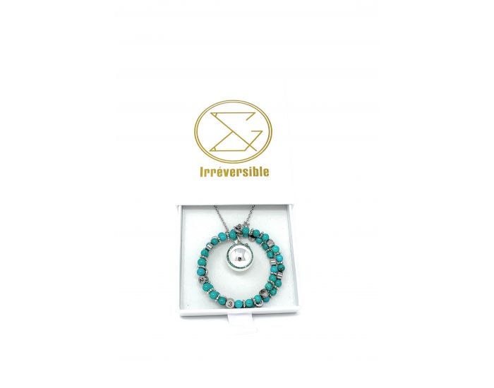 IRREVERSIBLE Coffret Bracelet d'allaitement + Bola Turquoise bleu (2)