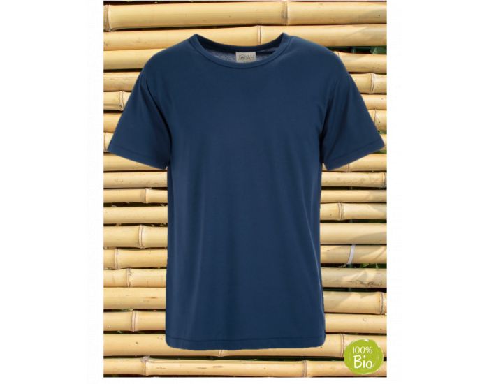 JOYAH T-shirt Homme en Bambou - Bleu Denim (1)