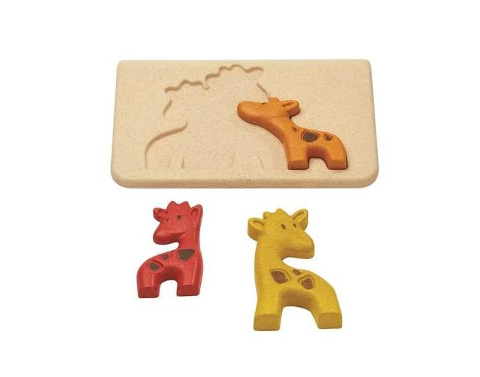PLAN TOYS Mon 1er Puzzle Girafe - Ds 18 mois (1)