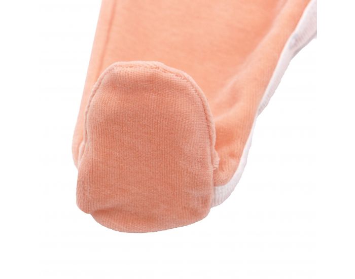 PREMIERS MOMENTS Pyjama Velours 100% coton bio - Pche (2)