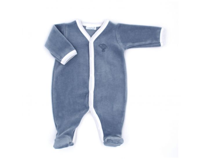PREMIERS MOMENTS Pyjama Velours 100% coton bio - Ocan (9)