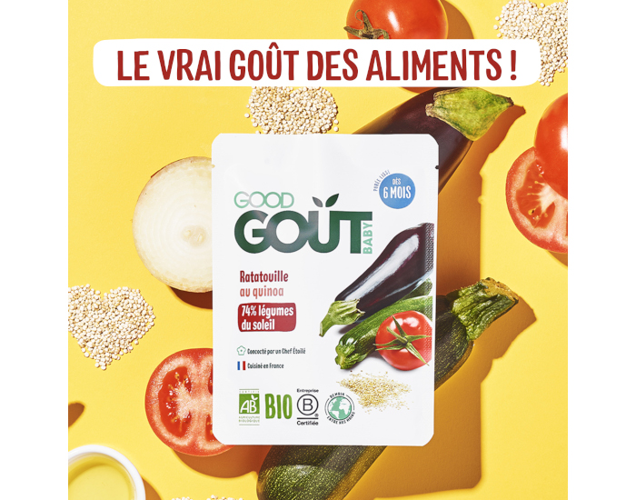 GOOD GOUT Petit Plat Bb Ratatouille au Quinoa - 190g - Ds 6 mois (1)