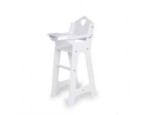 SMALL FOOT COMPANY Chaise haute coeur blanche - Ds 2 ans
