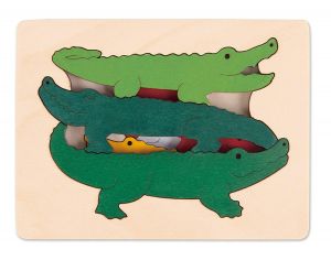 HAPE Puzzle - Crocodiles - Ds 3 Ans