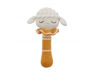 PATTI OSLO Hochet En crochet Agneau - 17 cm - Ds La Naissance 