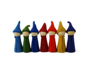 PAPOOSE TOYS Gnomes Rainbow - Set de 7 - Ds 3 ans