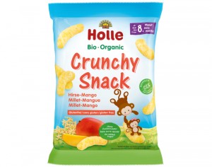 HOLLE Bio Crunchy Snack Millet Mangue - 25 g - Ds 8 mois