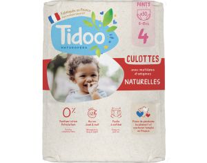 TIDOO Culottes d'Apprentissage Ecologiques - Pack Economique  Taille 4 Maxi - 8-15kg- 30 culottes