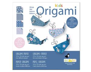 FRIDOLIN Kids Origami - Baleine - Ds 6 ans