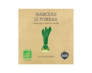 LES PETITS RADIS Mini Kit de Graines Bio - Marceau le Poireau - Ds 3 ans 