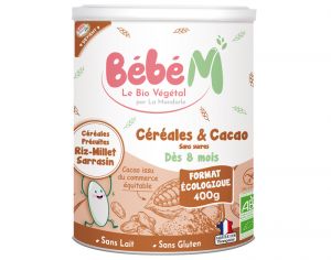 BEBE M Crales Cacao - 400 g - Ds 8 mois